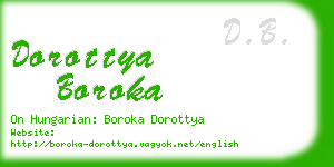 dorottya boroka business card